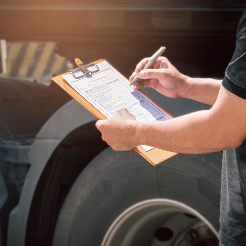 writing on a clipboard